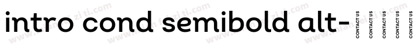 intro cond semibold alt字体转换